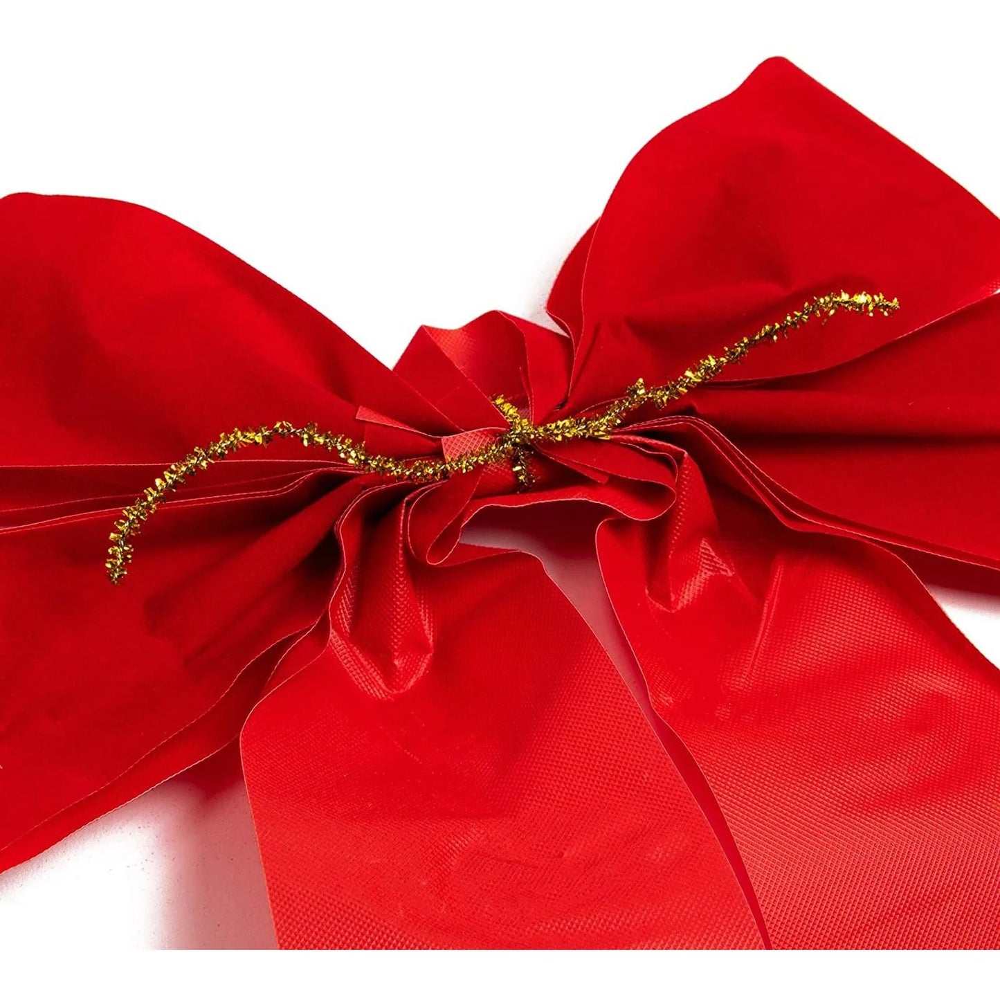 12 Pack Red Christmas Ribbon Bows for Xmas Wreath Holiday Party Favors, Gift Wrapping and Xmas Tree Decoration, 9" X 12"