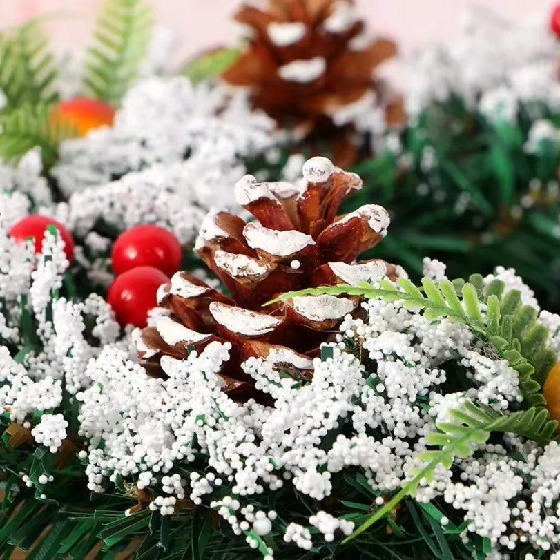 Pure Handmade Christmas Wreath Christmas Tree Decorations Christmas Decor for Home 2024 Happy New Year Naviidad Christmas Decor