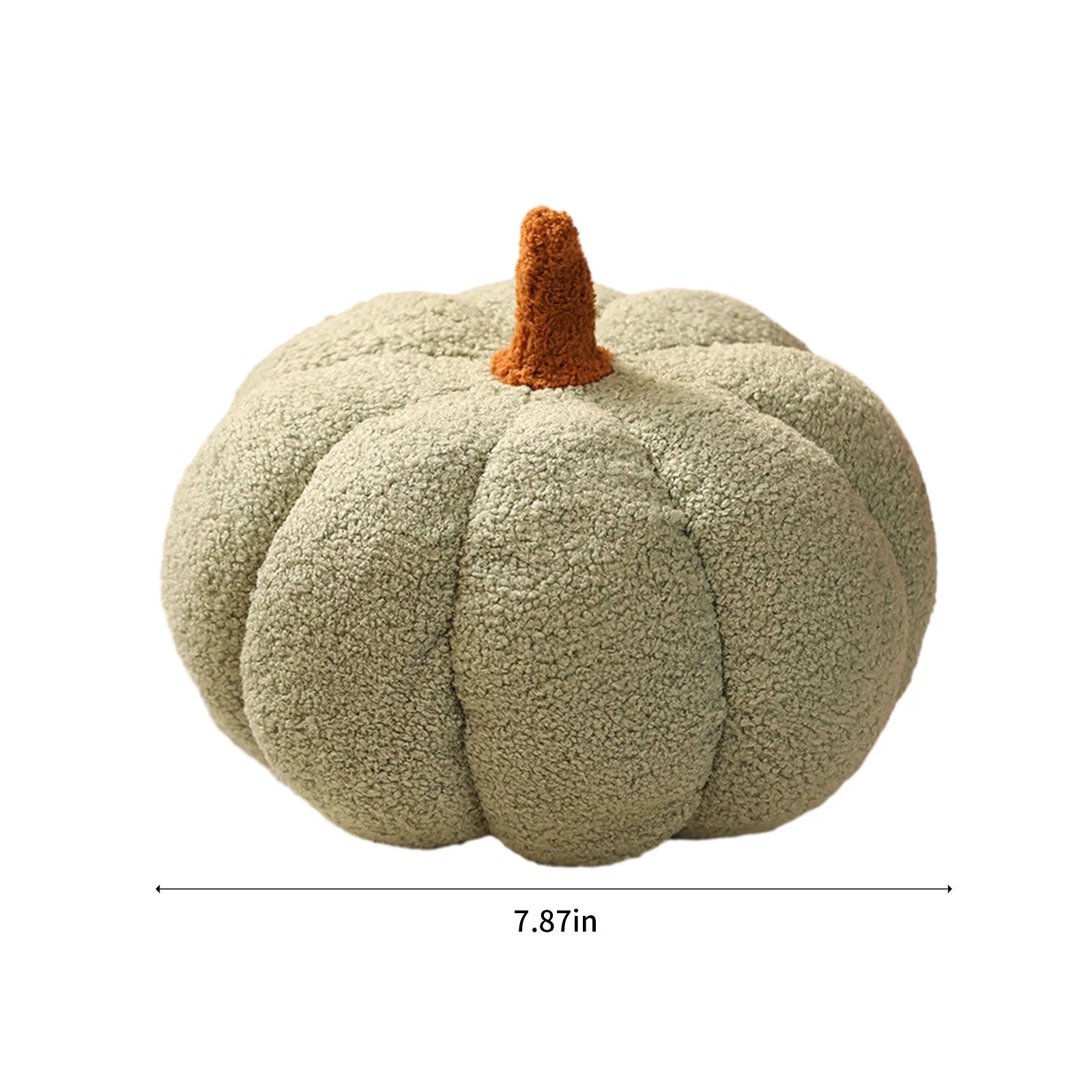 Pumpkin Throw Pillow Cushion 3D Thanksgiving Pumpkin Pillow Halloween Fall Pumpkin Toy Fluffy Stuffed Pillow Kids' Plush Toy Pillow 7.8 Inches
