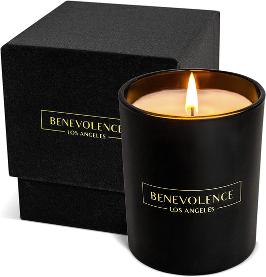 Lavender, Mint & Sage Scented Candle | Soy Candles, Black Candle for Home | Gifts for Women and Men | Home Fragrance | Aromatherapy | Bathroom Freshener | 8Oz, 45 Hour Burn