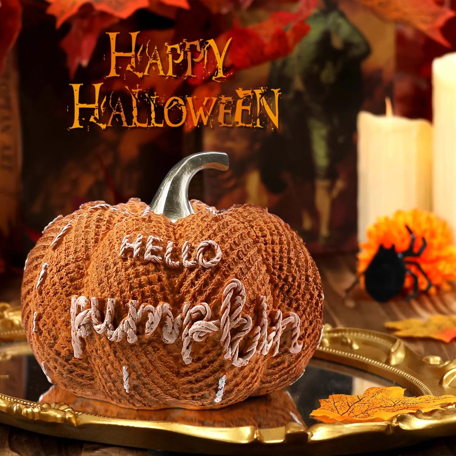 Autumn Pumpkin Decor - Hello Pumpkin Home Decorations for Thanksgiving