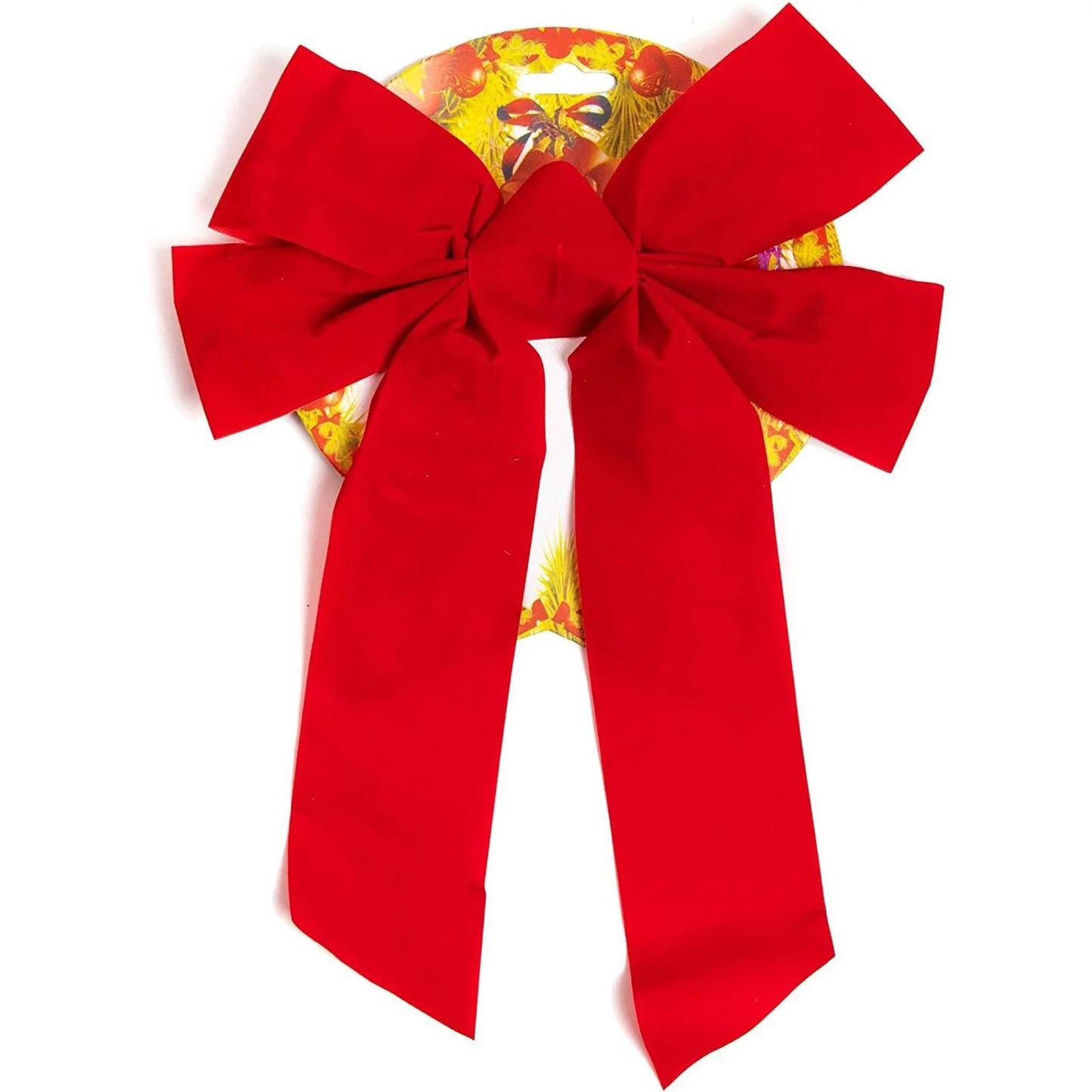 12 Pack Red Christmas Ribbon Bows for Xmas Wreath Holiday Party Favors, Gift Wrapping and Xmas Tree Decoration, 9" X 12"