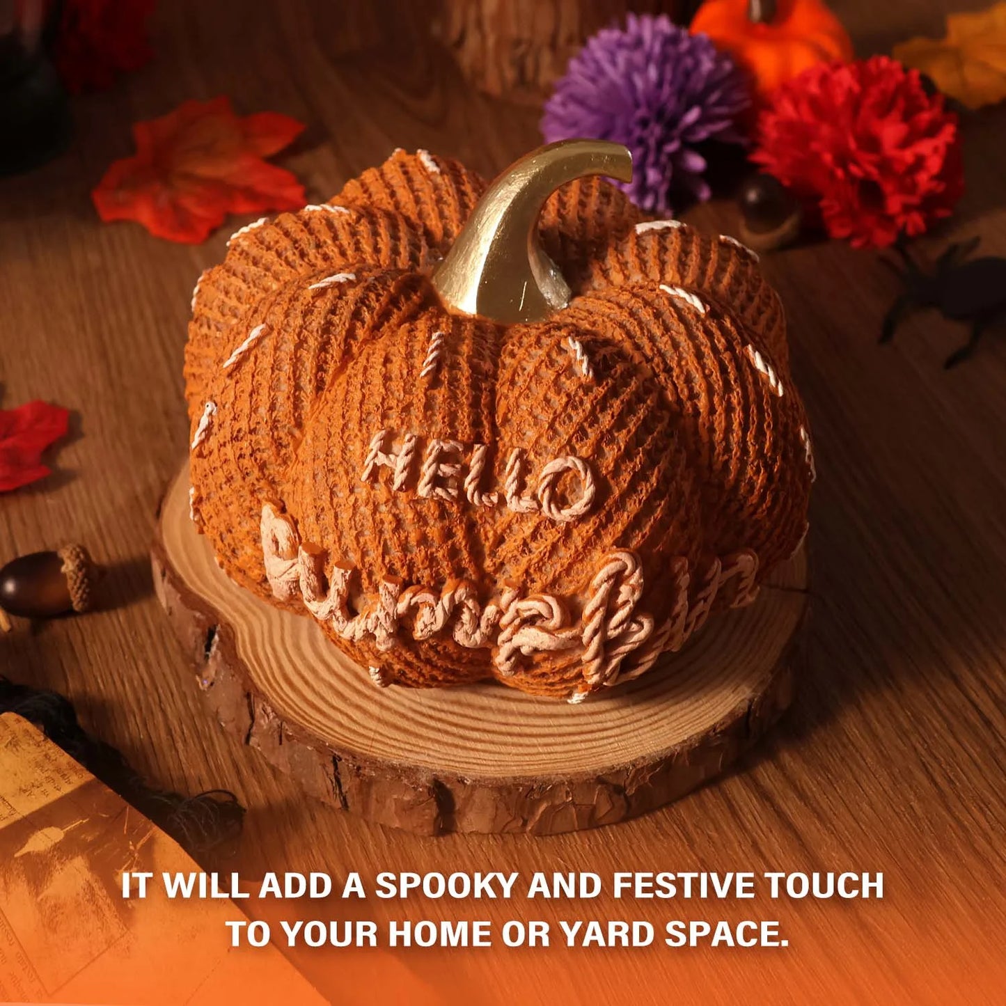 Autumn Pumpkin Decor - Hello Pumpkin Home Decorations for Thanksgiving