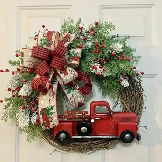 Pure Handmade Christmas Wreath Christmas Tree Decorations Christmas Decor for Home 2024 Happy New Year Naviidad Christmas Decor