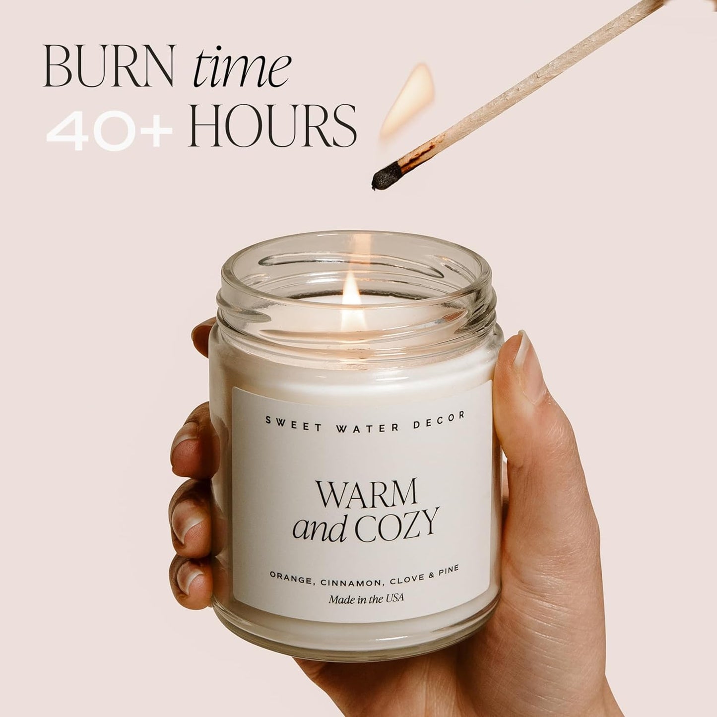 , Vanilla Buttercream, Vanilla, Sugar, and Buttercream, Sweet Scented Soy Wax Candle for Home | 9Oz Clear Jar, 40 Hour Burn Time, Made in the USA