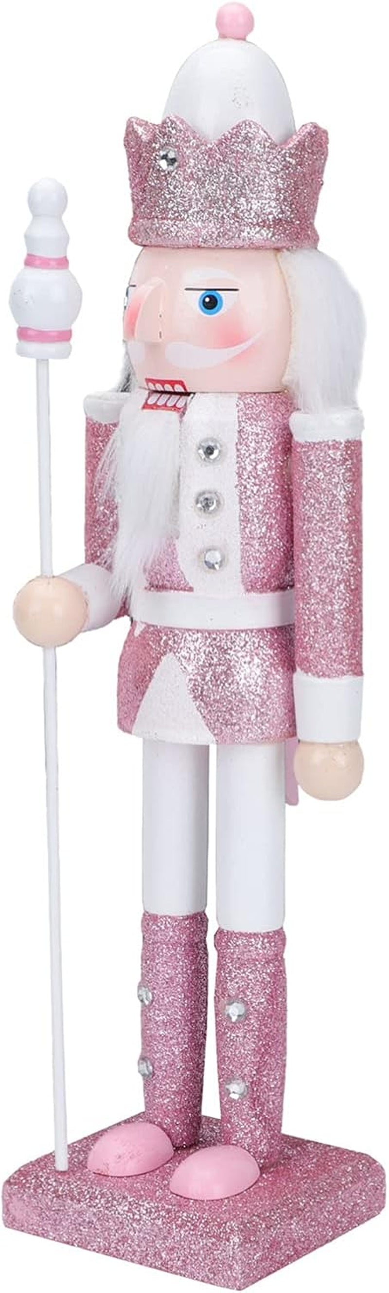 Christmas Decor Nutcracker Soldiers Figurine Christmas Desktop Decoration Glitter Soldier Puppet Toy for Xmas Tree Window Table Yard Porch Decoration Thanksgiving Decorations