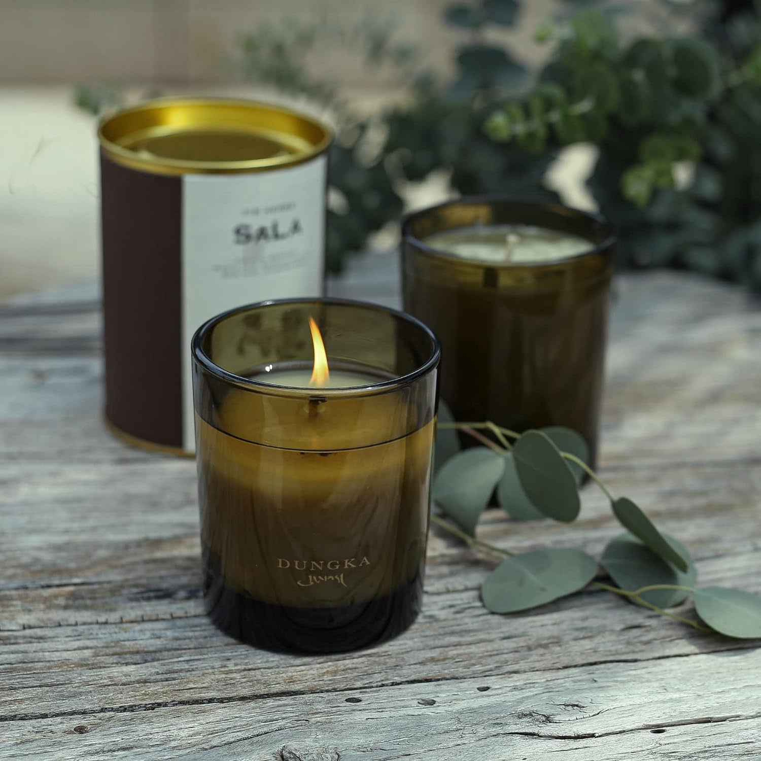 Sandalwood & Cedar Scented Candles Natural Soy Wax Candles for Home Scented Fall Candles Stress Relief Meditation Aromatherapy Candle Christmas Candles Gifts for Women (Sala)