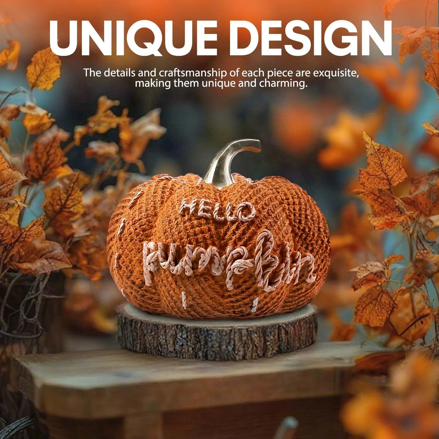 Autumn Pumpkin Decor - Hello Pumpkin Home Decorations for Thanksgiving