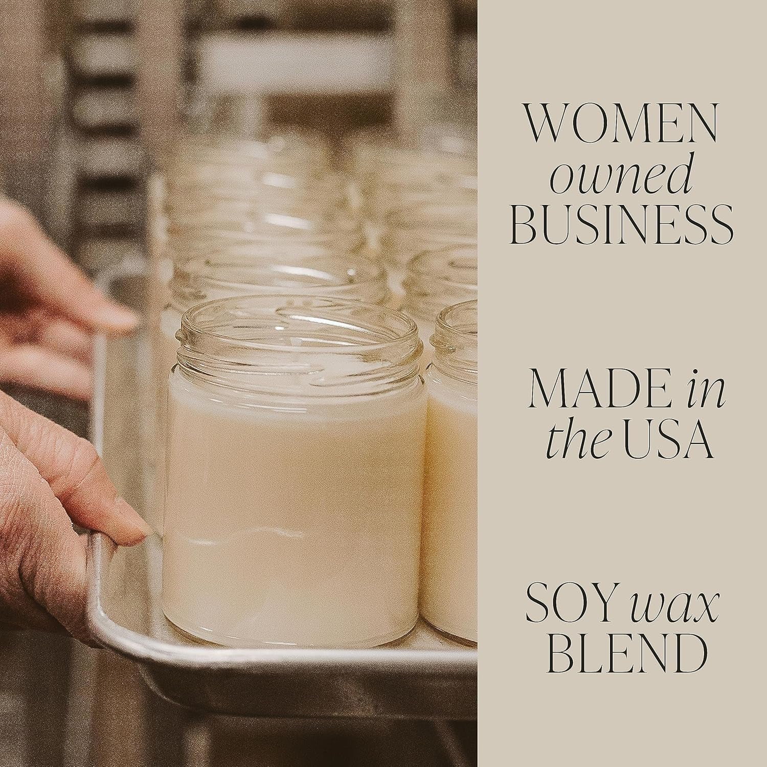 , Vanilla Buttercream, Vanilla, Sugar, and Buttercream, Sweet Scented Soy Wax Candle for Home | 9Oz Clear Jar, 40 Hour Burn Time, Made in the USA