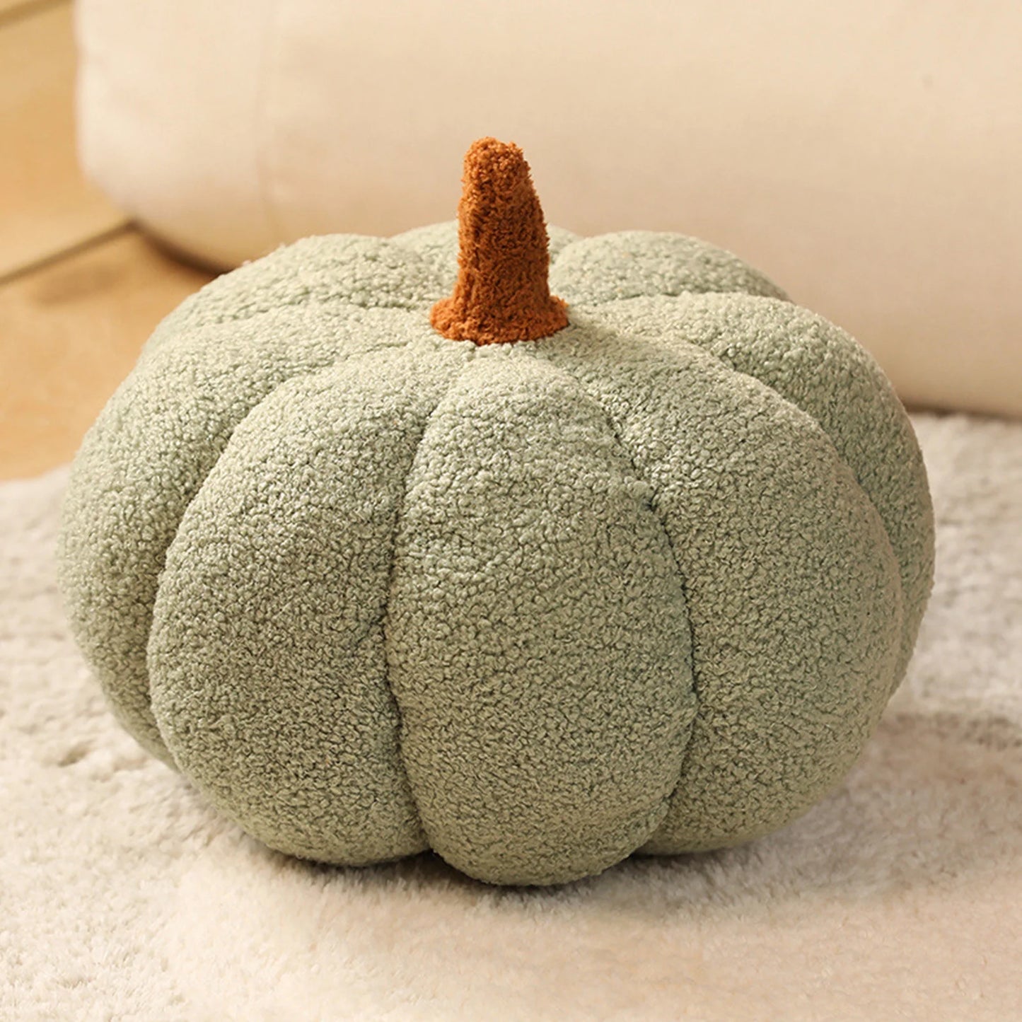 Pumpkin Throw Pillow Cushion 3D Thanksgiving Pumpkin Pillow Halloween Fall Pumpkin Toy Fluffy Stuffed Pillow Kids' Plush Toy Pillow 7.8 Inches