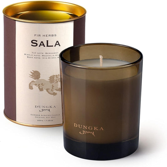 Sandalwood & Cedar Scented Candles Natural Soy Wax Candles for Home Scented Fall Candles Stress Relief Meditation Aromatherapy Candle Christmas Candles Gifts for Women (Sala)