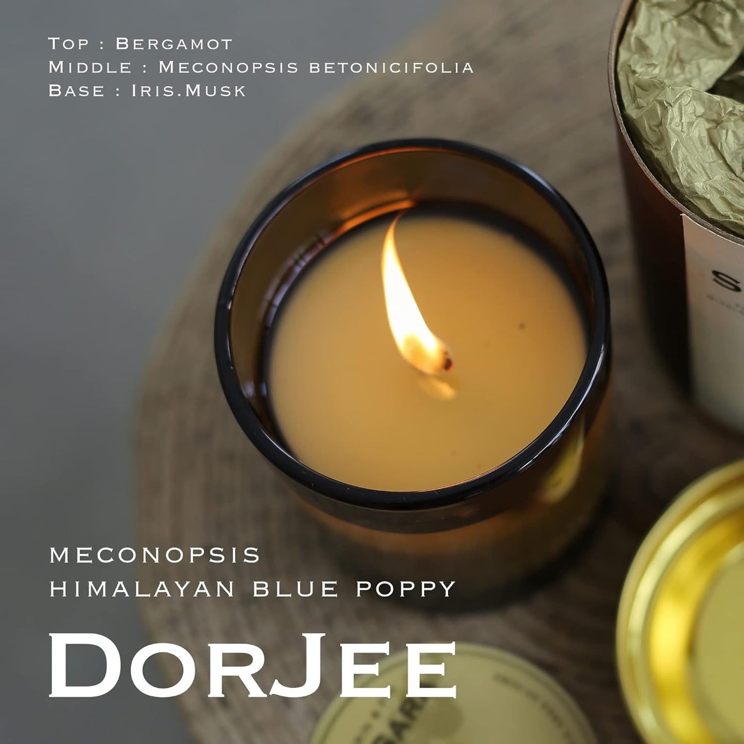 DORJEE Premium Hyacinth Scented Soy Wax Candle for Home Aromatherapy, Stress Relief, Meditation, Christmas Gifts for Women