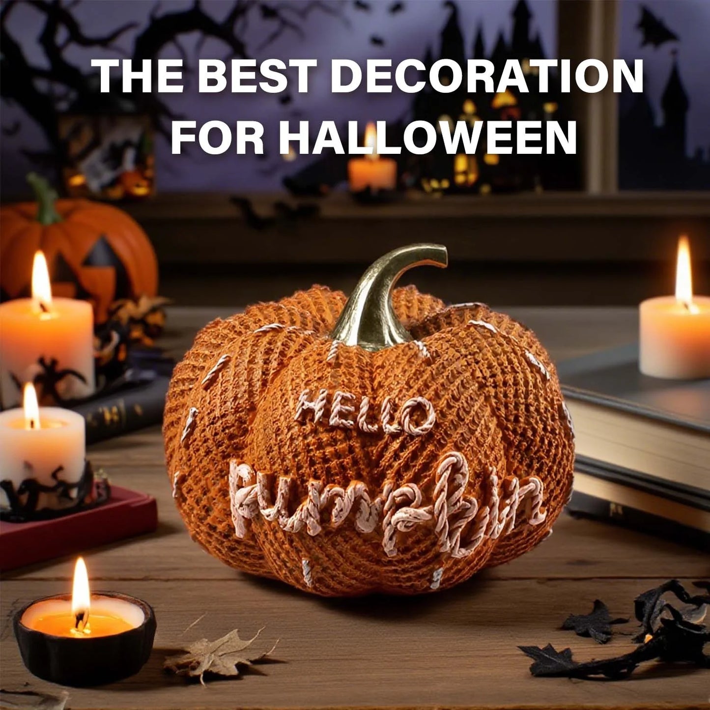 Autumn Pumpkin Decor - Hello Pumpkin Home Decorations for Thanksgiving