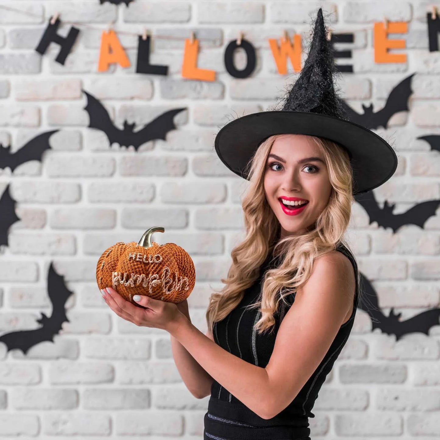 Autumn Pumpkin Decor - Hello Pumpkin Home Decorations for Thanksgiving