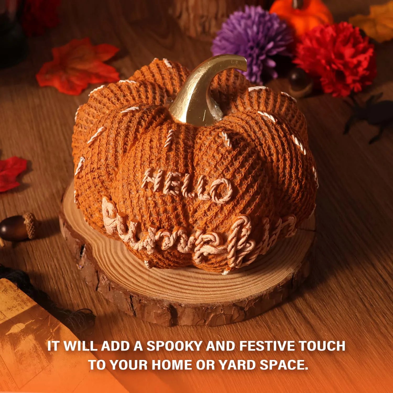 Autumn Pumpkin Decor - Hello Pumpkin Home Decorations for Thanksgiving