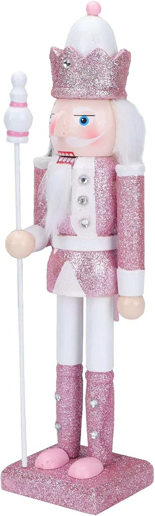 Christmas Decor Nutcracker Soldiers Figurine Christmas Desktop Decoration Glitter Soldier Puppet Toy for Xmas Tree Window Table Yard Porch Decoration Thanksgiving Decorations