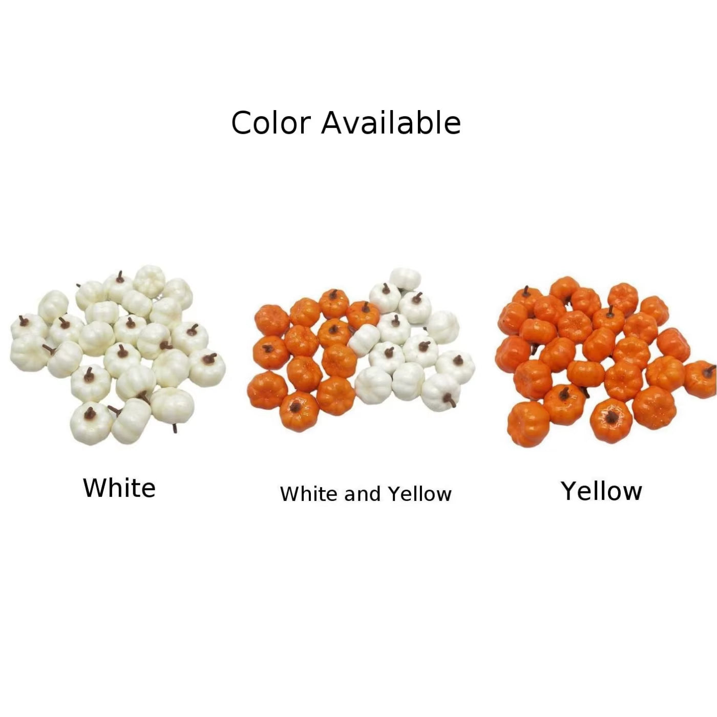 12/24/48Pcs Artificial Pumpkins Fake Foam Pumpkins for Halloween Thanksgiving Harvest Festival Home Table Decor